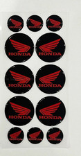 12 x HONDA STICKERS GEL DECAL
