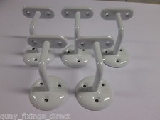 WHITE STAIRS HAND RAIL WALL