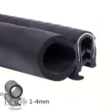 118in Car Door Edge Trim Guard Molding Rubber Seal Strip Scratch Protector Black