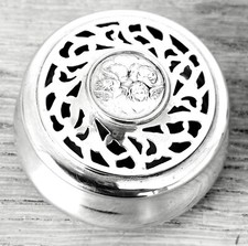 Edwardian silver pomander. London 1904 William Comyns. Reynolds Angels.