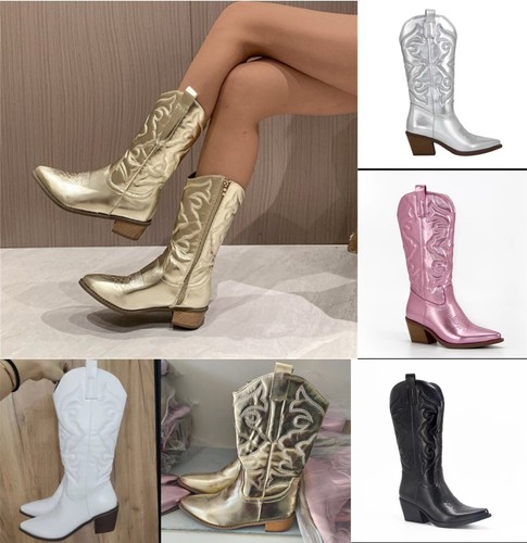 2024 cowboy boots mid calf - 2024,