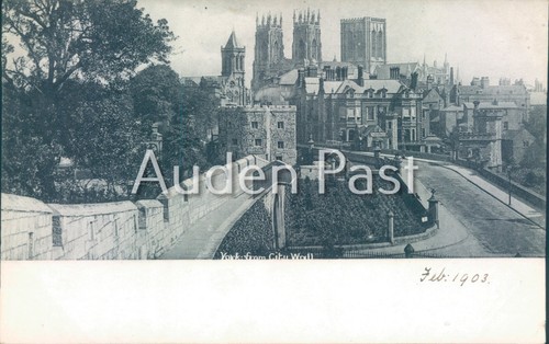 York minster from city wall - minster,