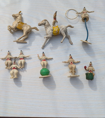 Vintage circus clowns - circus,