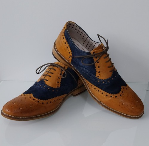 Light tan blue suede - tan, &