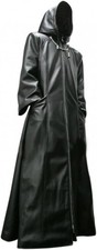 Men's Black Leather Long