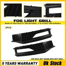 2X Gloss Black Front Lower Fog