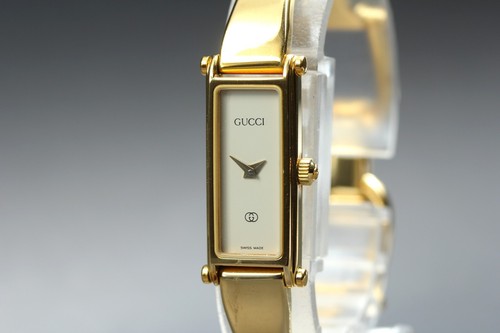 Gucci 1500l white - dial, gold