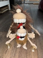 Grove International ‘Plushpals Soft Toys Bundle Hairy Tounge Teeth Characters X2