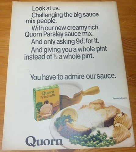 1970 vintage large quorn - 1970, ad