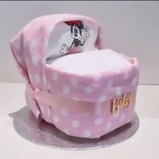 Minnie Mouse Pram Nappy Cake