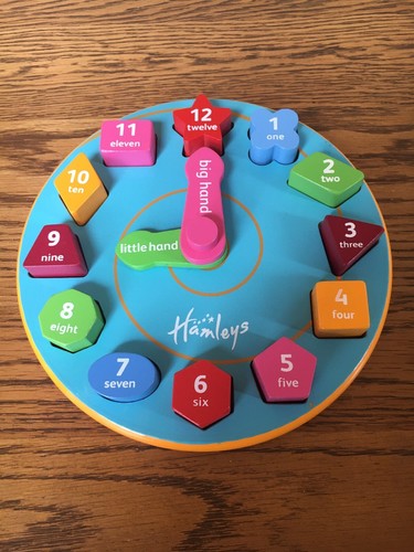 Hamleys wooden teaching - wooden, clock