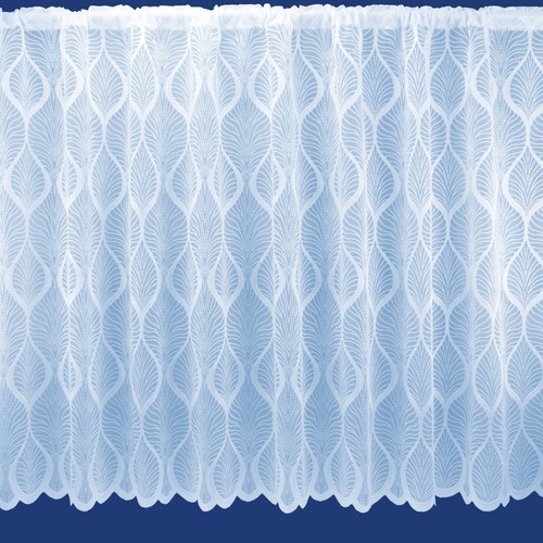 Freya wavy leaf white net - wavy,