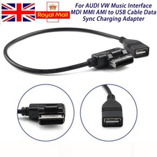 Music Interface MDI MMI AMI to USB Cable Data Sync Charging Adapter For AUDI VW