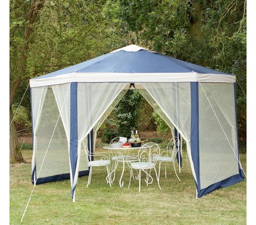Hexagonal garden gazebo - 4m,