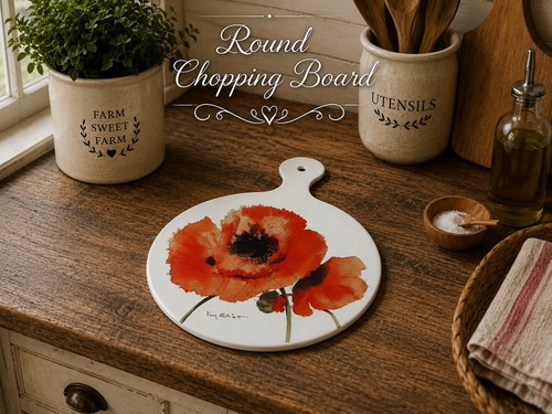 Melamine round chopping board - round,
