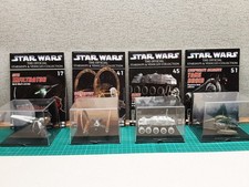 Deagostini Star Wars Starships & Vehicles Collection Models (four in all)
