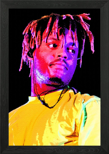 Juice wrld portrait framed - portrait,