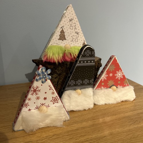 Wooden gonk decorations - 4,
