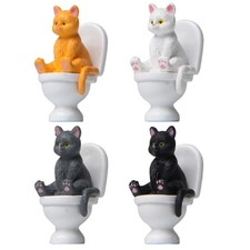 Cat on Toilet Ornament Home