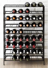 Black Metal Wine Rack