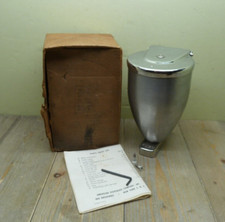 NOS Powdurn Dispenser Dry Soap Chrome Bathroom Wall Mount American Vintage