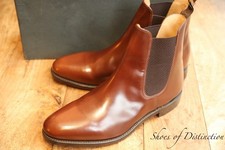 Loake Shoemaker Brown Leather Chelsea Boots Shoes Mens UK 11 F US 12 EU 45
