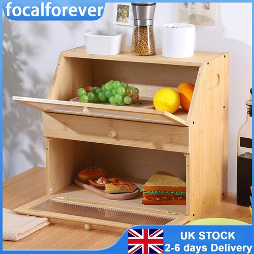 Bamboo bread bin case - bread,