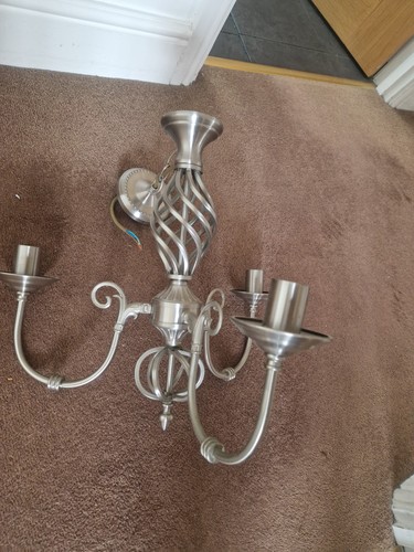 Silver metal light - silver, 3-light
