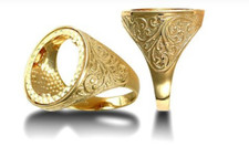 9ct Gold Full Sovereign Ring