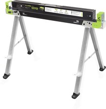 1 x BauenKraft SH-1001 Metal Folding Steel Saw Horse Leg Stand Trestle Sawhorse