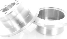 2x Solid Brake Discs Rear for