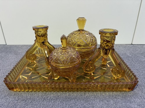 Bagley art deco style amber - art,