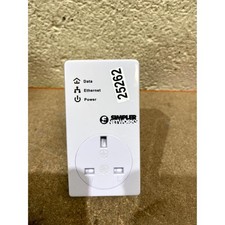 Simple Networks HP200PT64BT White 200Mbps PLC Mini Passthrough Powerline Adaptor