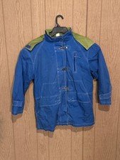 Vintage Blue Utex Casual Yachting Jacket Waterproof Size Small Retro Lining Mens