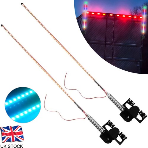 2pcs 8ft led whip - 1.8ft, lights