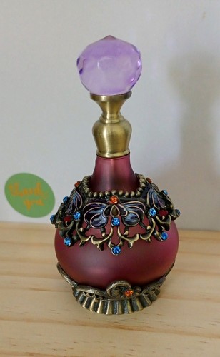 25ml purple glass - glass, metal