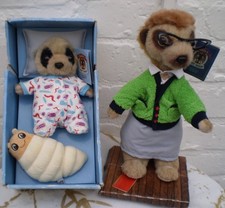 A Pair of Meerkat Soft Toys Maiya & Oleg With Tags from Yakovs Toy Shop