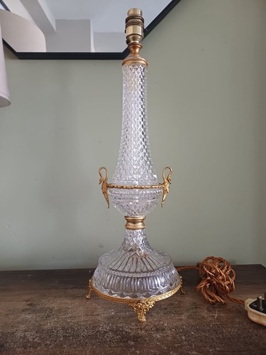 Vintage crystal and ormulo - crystal,