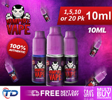 Vampire Vape E-Liquid 10ml 1 / 5 / 10 / 20 Bottles Top Flavours FREE P&P