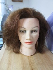 8"-10"Hairdressing Training Head Mannequin Real Hair Training Tool College