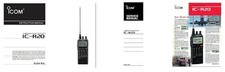 ICOM R20 182 PAGE INSTRUCTION
