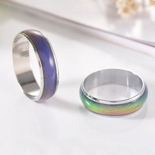 Mood Ring Colour Rainbow Band Unicorn Kids Party Gifts - FREE P&P UK SELLER
