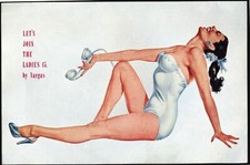 1950's PIN-UP by Vargas (# 15 in a magazine series). Free UK p&p