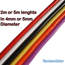 Flying C Body Tubing Silicone, 4 & 5 mm Flying C,s 6 Cols  2.5Mts & 5Mts.Lts