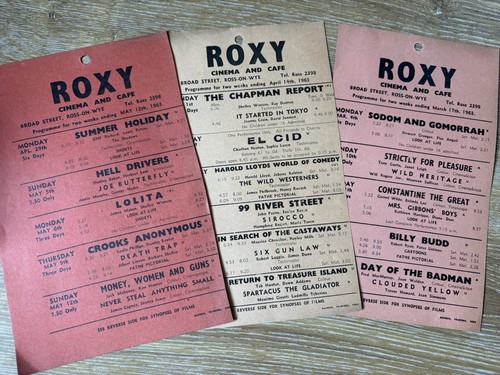 Vintage roxy cinema - 3x,
