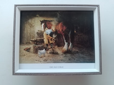 David Shepherd print 'The Old Forge' Blacksmith  FRAMED
