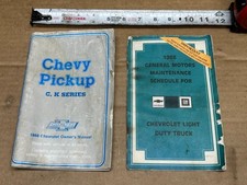 1988 Chevy pickup truck C/K 1500 Series Owner's Manual + Maintenance book