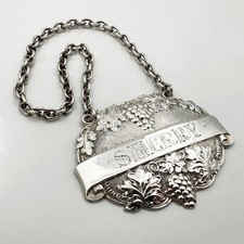 VINTAGE SHERRY DECANTER LABEL