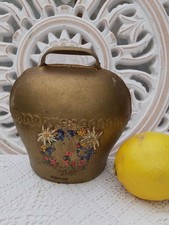 Large 5" Austrian Brass Cow Bell Schruns
