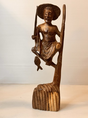 Wooden fish man - wooden,